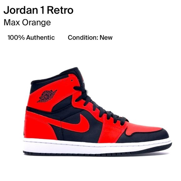 Jordan 1 Retro High Max Orange - Picture 1 of 4